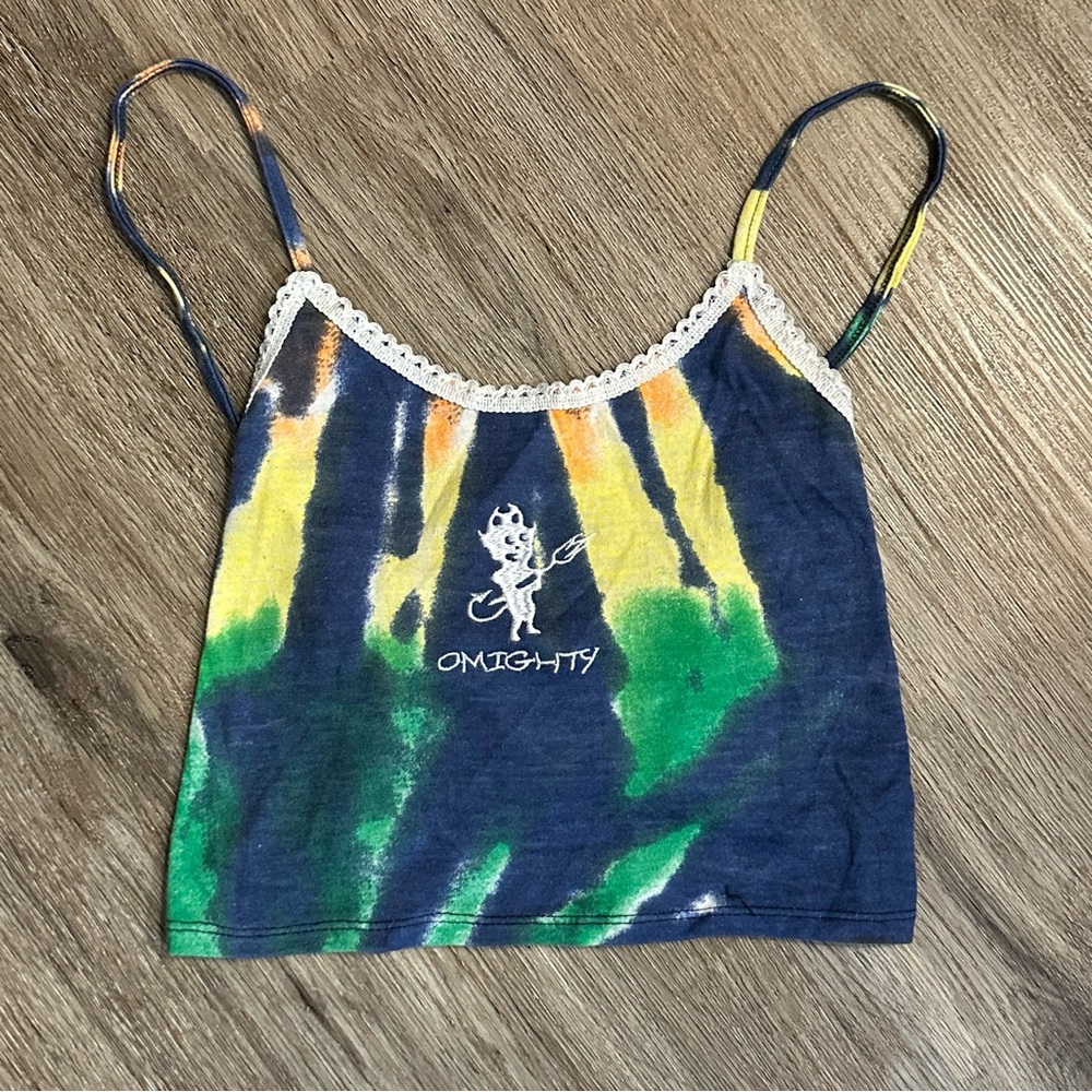 RARE OMIGHTY Tie Dye Cami Top Y2K Alt Streetwear
